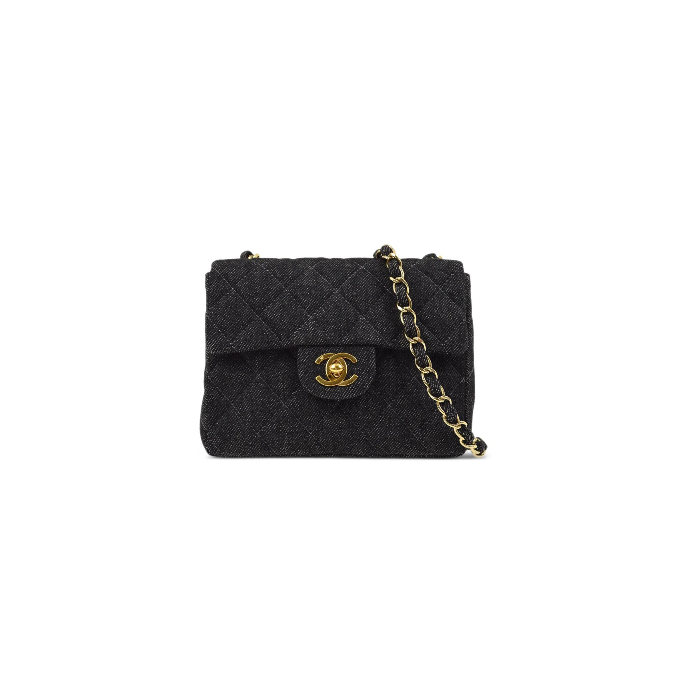 CHANEL CLASSIC SQUARE FLAP MINI SHOULDER BAG (17*13*6cm)